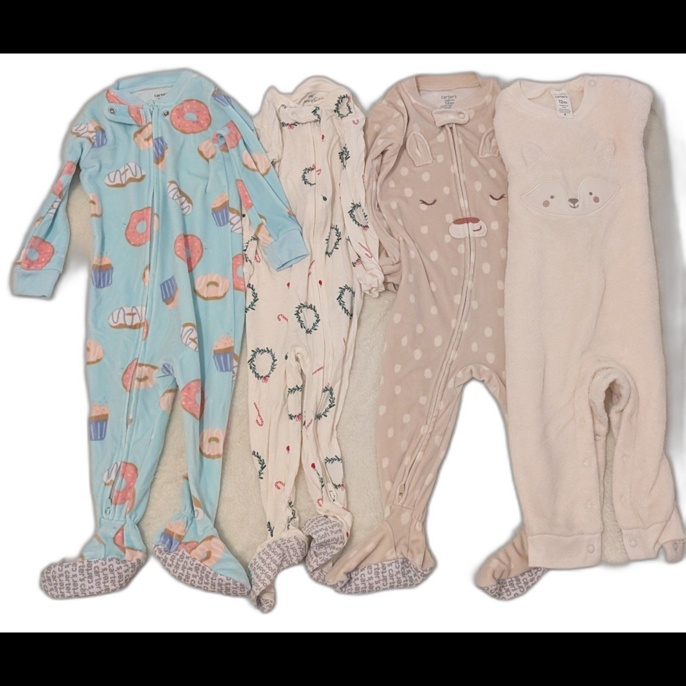 Baby girl pajama bundle (12 mo)